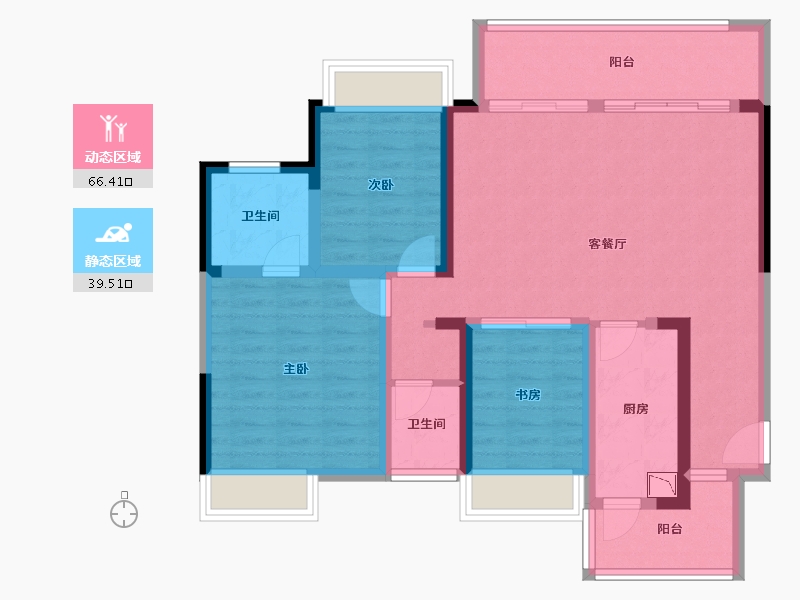 广西壮族自治区-柳州市-中国铁建国际城-93.64-户型库-动静分区