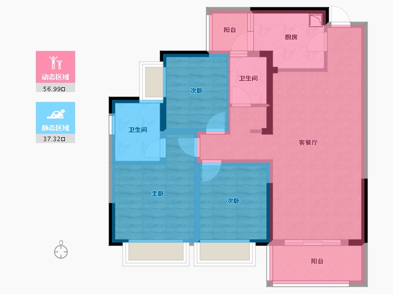 广西壮族自治区-柳州市-中国铁建国际城-83.04-户型库-动静分区