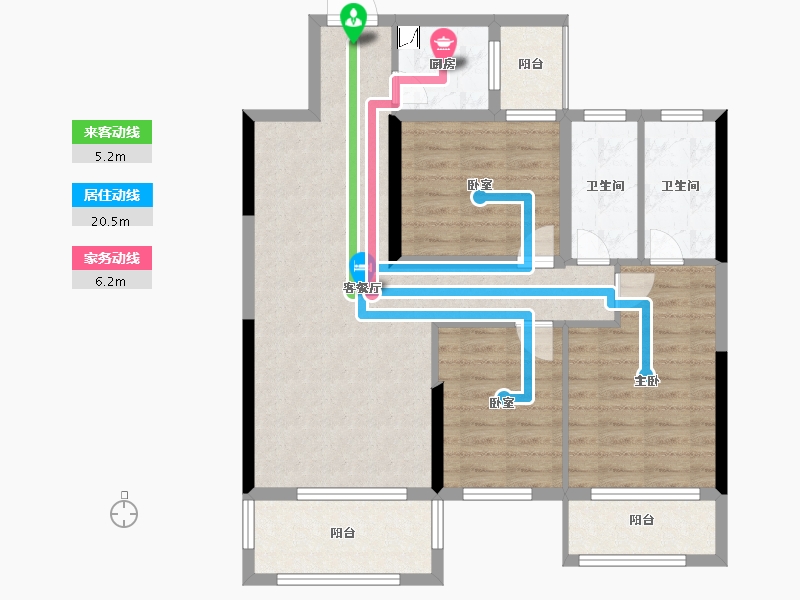 湖南省-衡阳市-鸿豪・东御-91.03-户型库-动静线