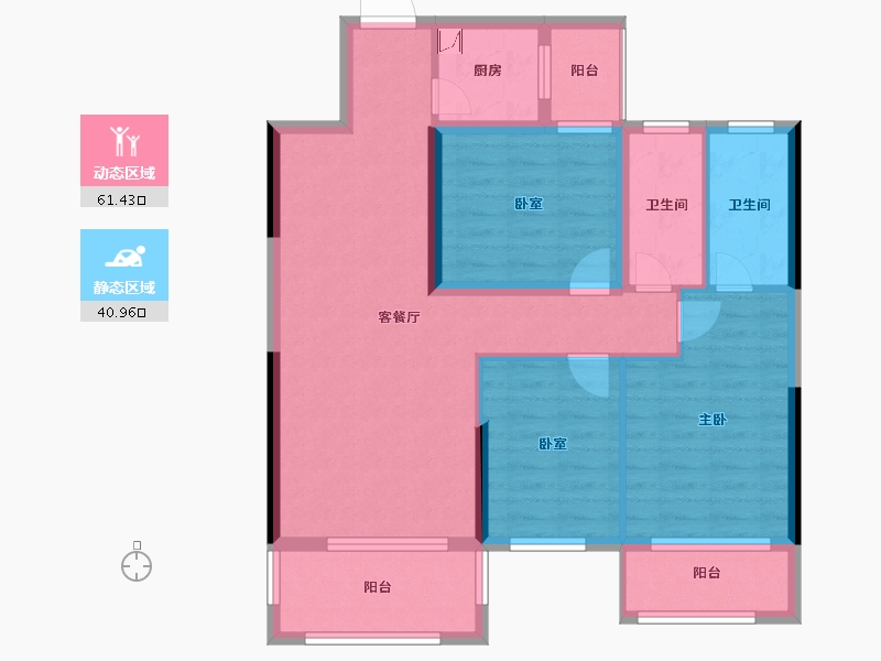 湖南省-衡阳市-鸿豪・东御-91.03-户型库-动静分区