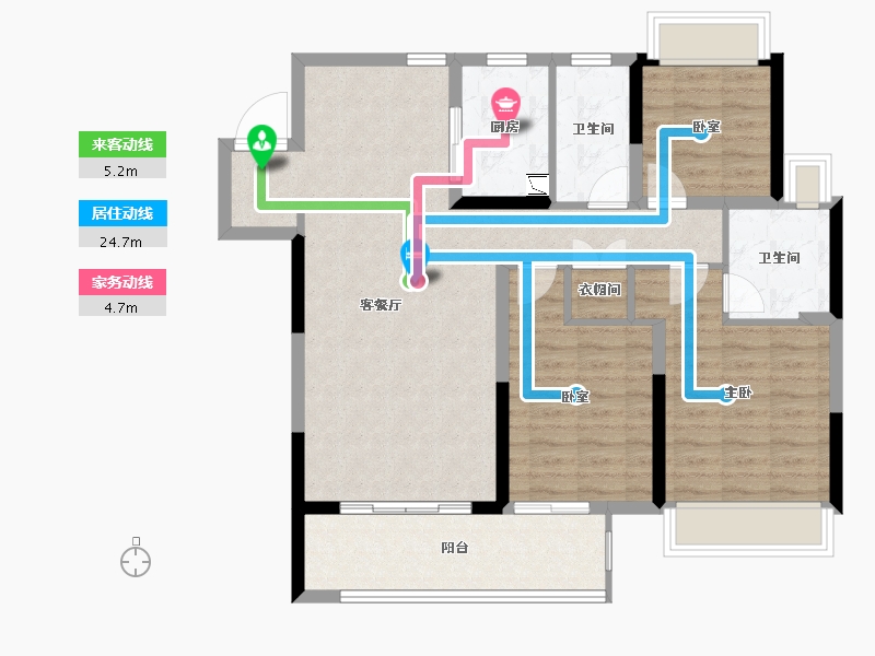 江苏省-徐州市-大华・潘安湖首府-96.12-户型库-动静线