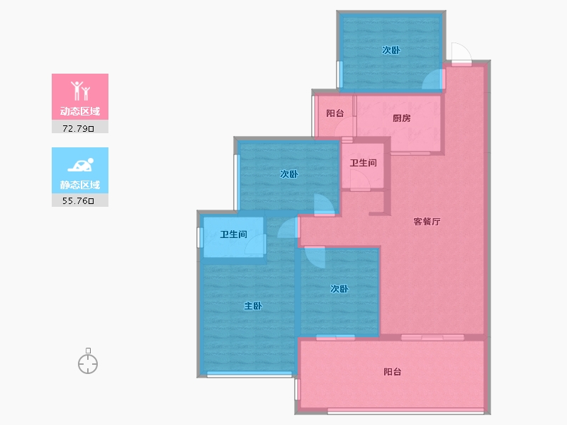 贵州省-六盘水市-城投・凤凰院景-115.41-户型库-动静分区