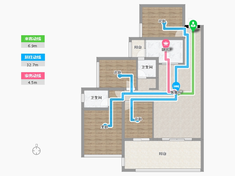 贵州省-六盘水市-城投・凤凰院景-114.97-户型库-动静线