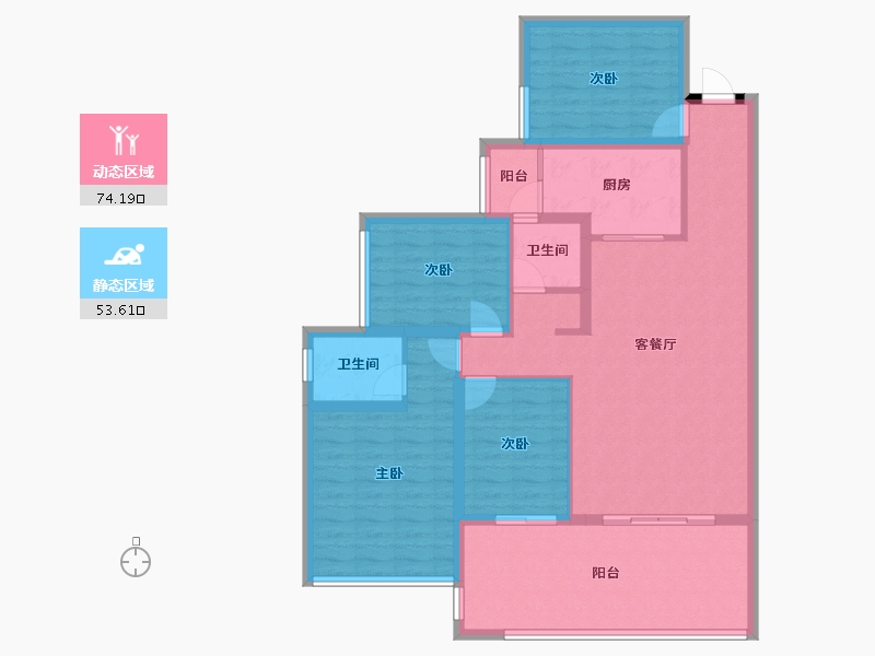 贵州省-六盘水市-城投・凤凰院景-114.97-户型库-动静分区