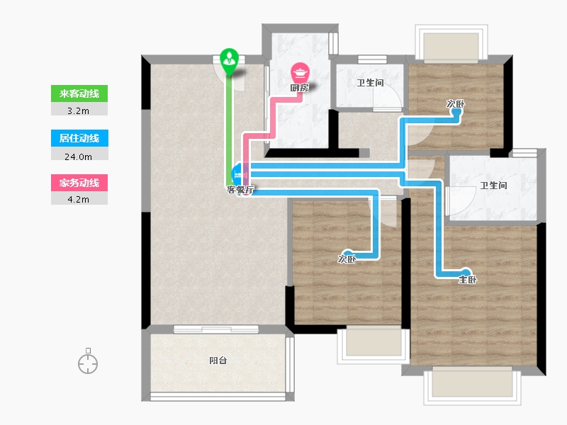 江西省-九江市-中奥天悦湾-83.56-户型库-动静线