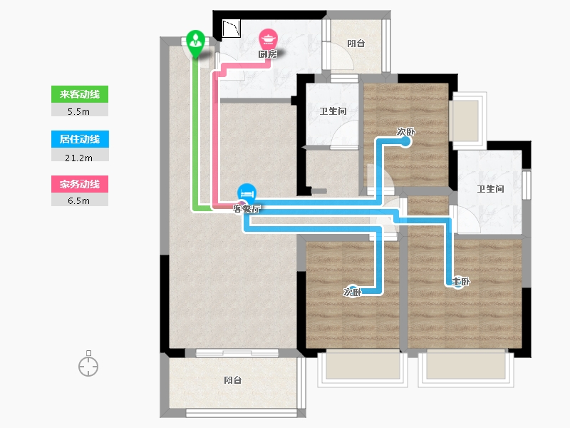 广西壮族自治区-柳州市-中国铁建国际城-82.08-户型库-动静线