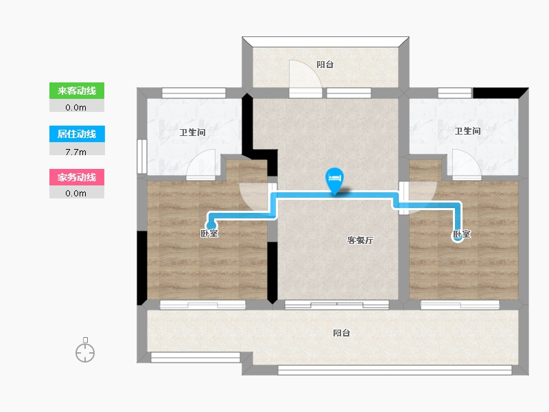 云南省-玉溪市-抚仙湖・龙湖星空小镇-58.58-户型库-动静线