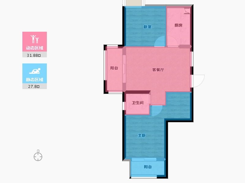 福建省-宁德市-中建锦绣里-52.91-户型库-动静分区