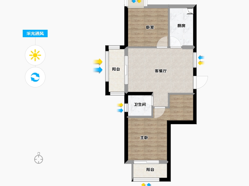 福建省-宁德市-中建锦绣里-52.91-户型库-采光通风