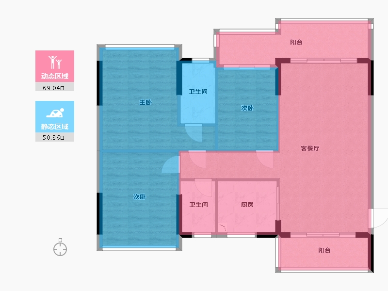 广东省-江门市-新福豪庭-108.97-户型库-动静分区