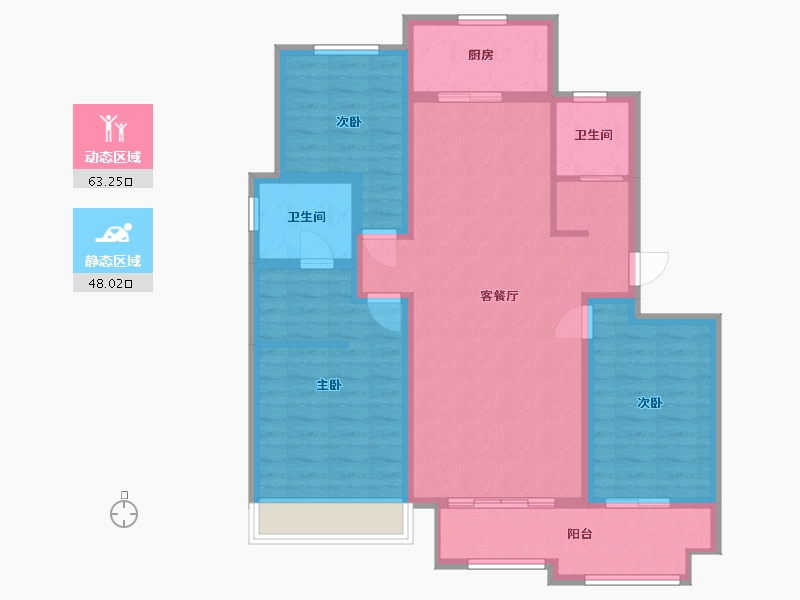 山东省-泰安市-硕园经典-99.35-户型库-动静分区