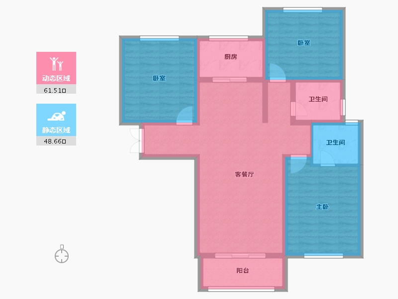 甘肃省-庆阳市-锦效宏苑-98.43-户型库-动静分区