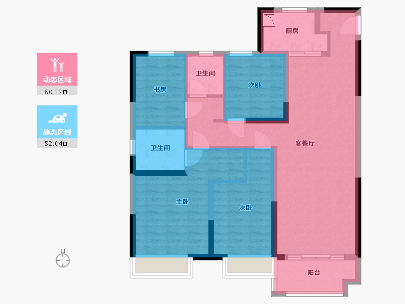 河南省-开封市-中南樾府-99.89-户型库-动静分区