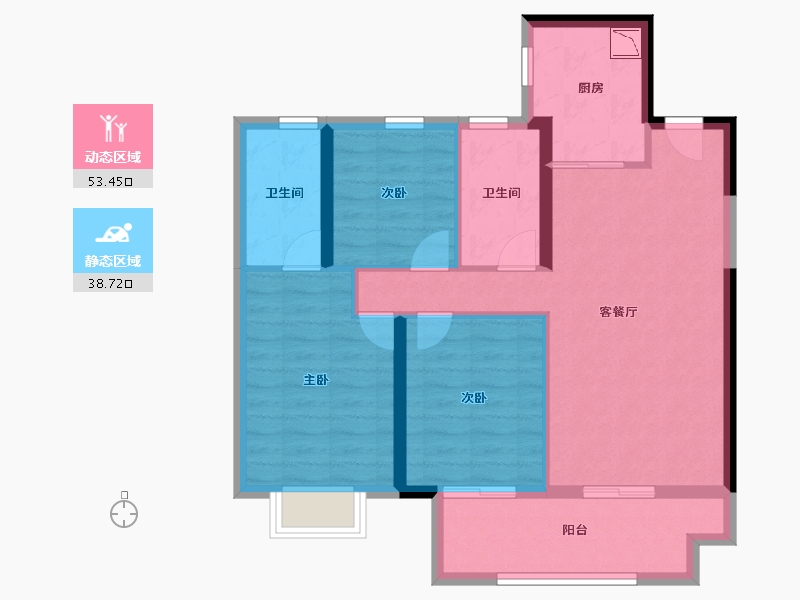 湖北省-襄阳市-华侨城-82.11-户型库-动静分区