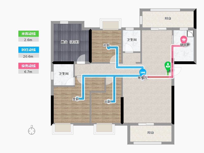 湖南省-邵阳市-天水大都会-114.80-户型库-动静线