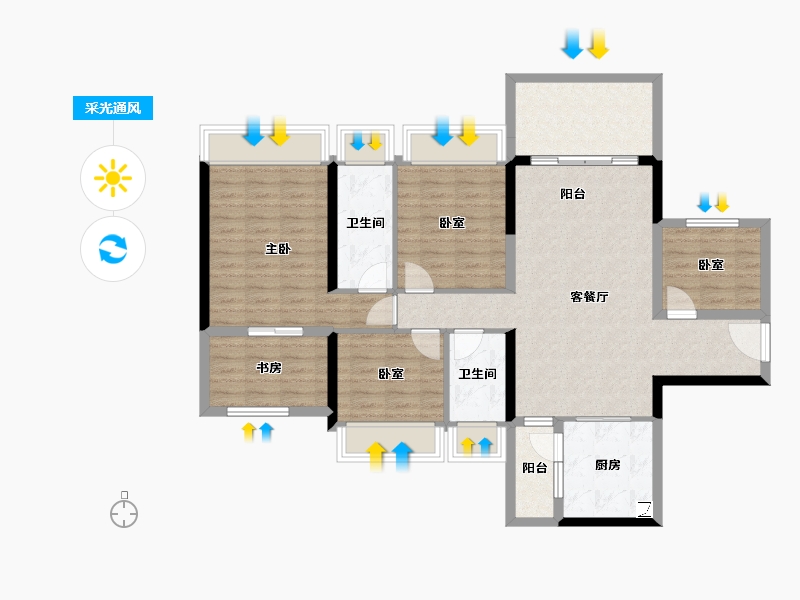 广东省-湛江市-东新高地-106.99-户型库-采光通风