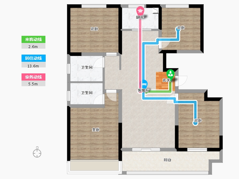 河南省-安阳市-锦瑞一品-111.20-户型库-动静线