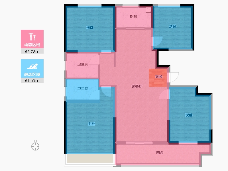 河南省-安阳市-锦瑞一品-111.20-户型库-动静分区