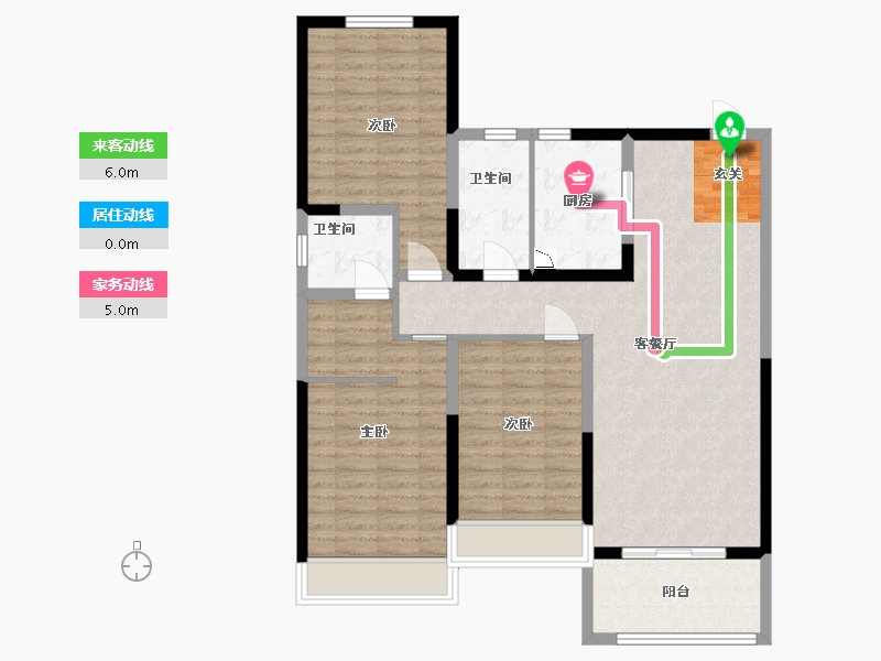 河南省-安阳市-锦瑞一品-104.79-户型库-动静线