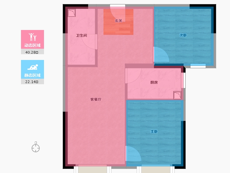 河北省-唐山市-和泓・葛沽湾首府-56.00-户型库-动静分区