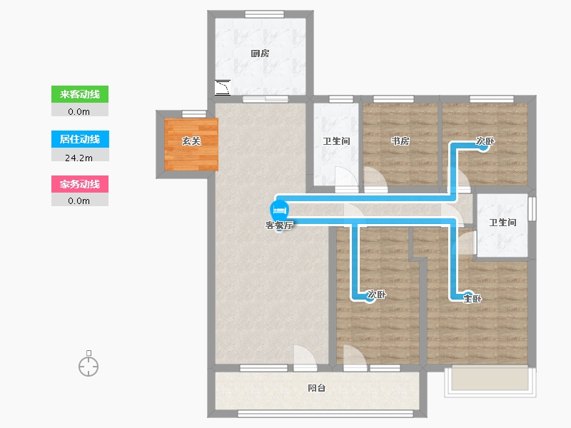 山东省-潍坊市-融创融公馆-104.22-户型库-动静线