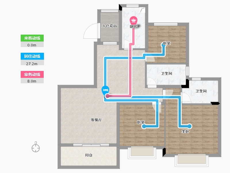 浙江省-绍兴市-恒大御澜庭-119.27-户型库-动静线