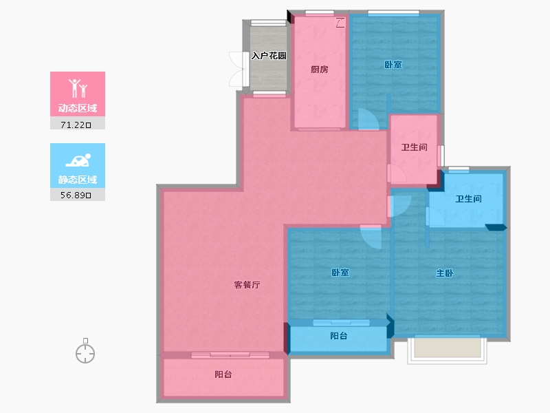 浙江省-绍兴市-恒大御澜庭-119.30-户型库-动静分区