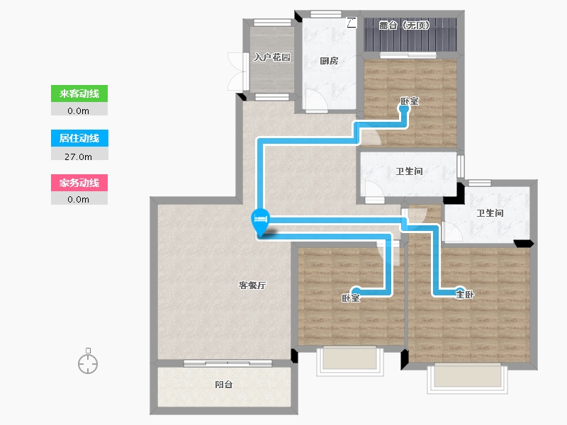 浙江省-绍兴市-恒大御澜庭-119.61-户型库-动静线