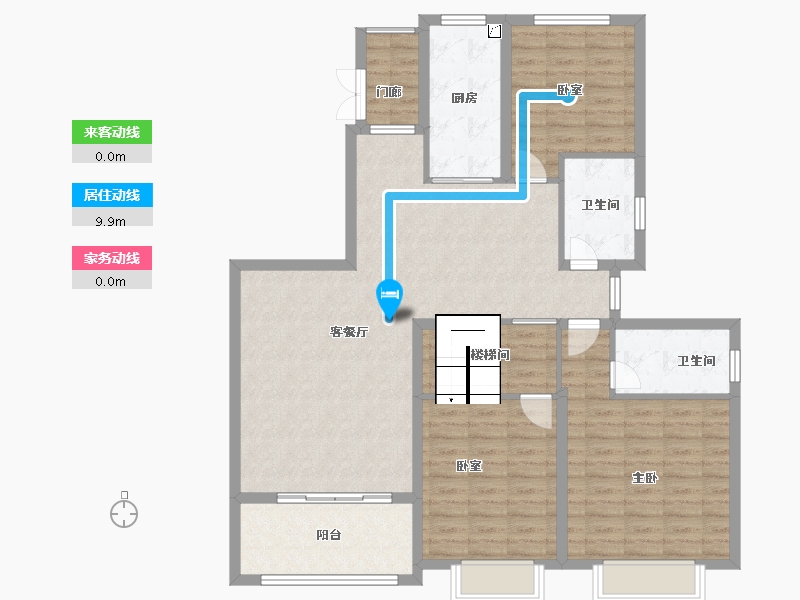 浙江省-绍兴市-恒大御澜庭-119.39-户型库-动静线