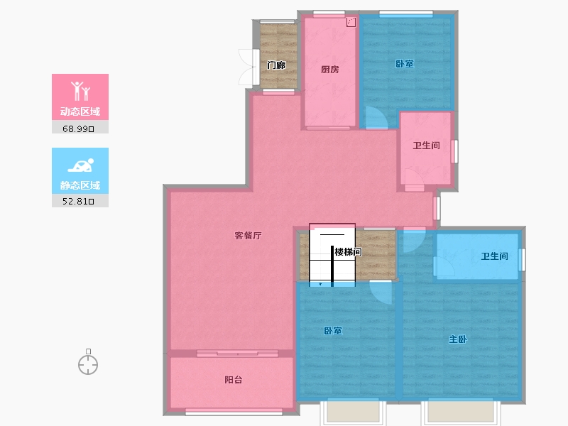 浙江省-绍兴市-恒大御澜庭-119.39-户型库-动静分区