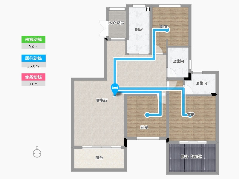 浙江省-绍兴市-恒大御澜庭-119.73-户型库-动静线