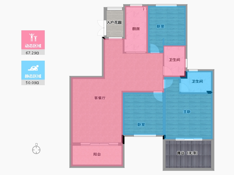 浙江省-绍兴市-恒大御澜庭-119.73-户型库-动静分区