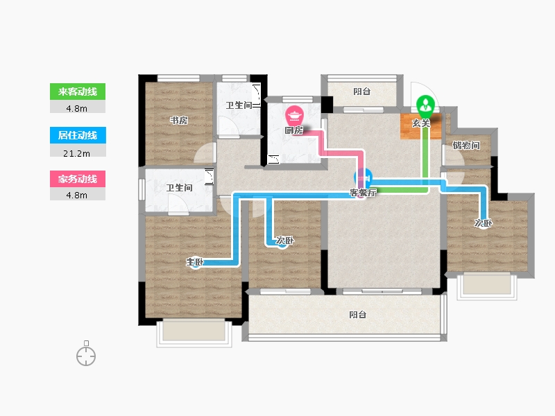 四川省-成都市-中梁�玺�_-107.12-户型库-动静线