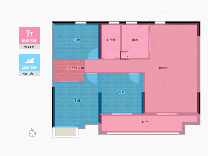 江苏省-连云港市-晶城壹号院-100.00-户型库-动静分区