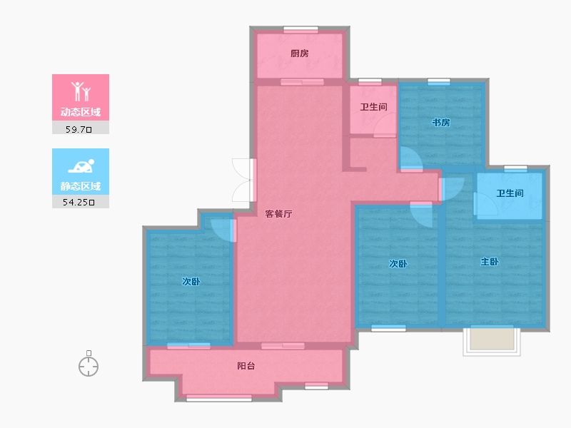 山东省-泰安市-硕园经典-101.26-户型库-动静分区