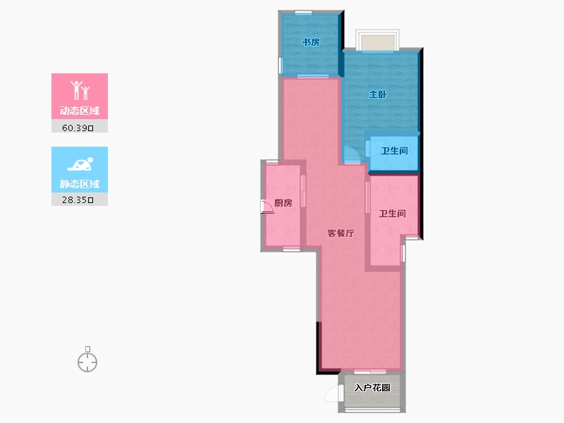 广东省-汕头市-金豪 香颂-82.66-户型库-动静分区