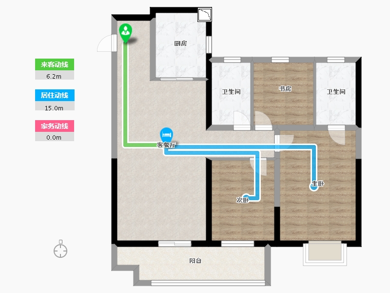 山东省-泰安市-五月风华-95.00-户型库-动静线