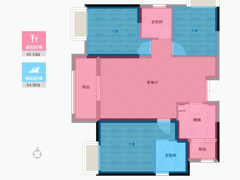 四川省-成都市-城投置地梧桐栖-69.02-户型库-动静分区