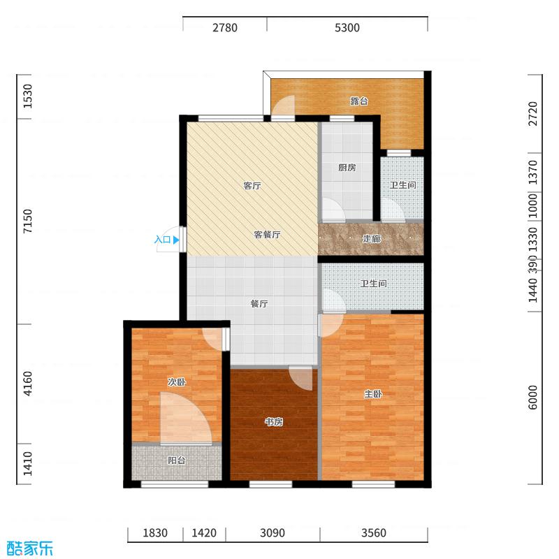 龙合装饰-童话-户型图概览
