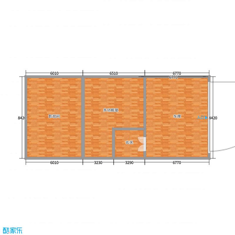 酷家乐优秀设计频道-148㎡现代极简别墅四居-户型图概览