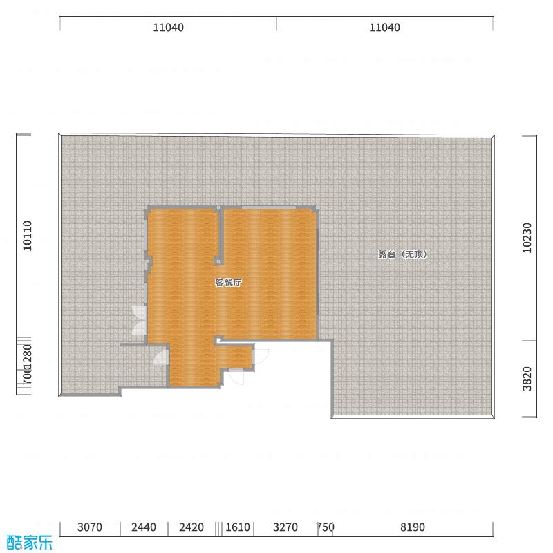 崔&zeta;秀娟-341方现代客餐厅-户型图概览