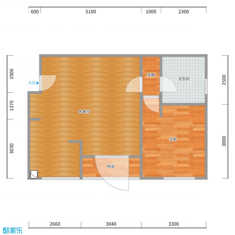 浮生叹-浮生叹-混搭单身公寓-户型图概览