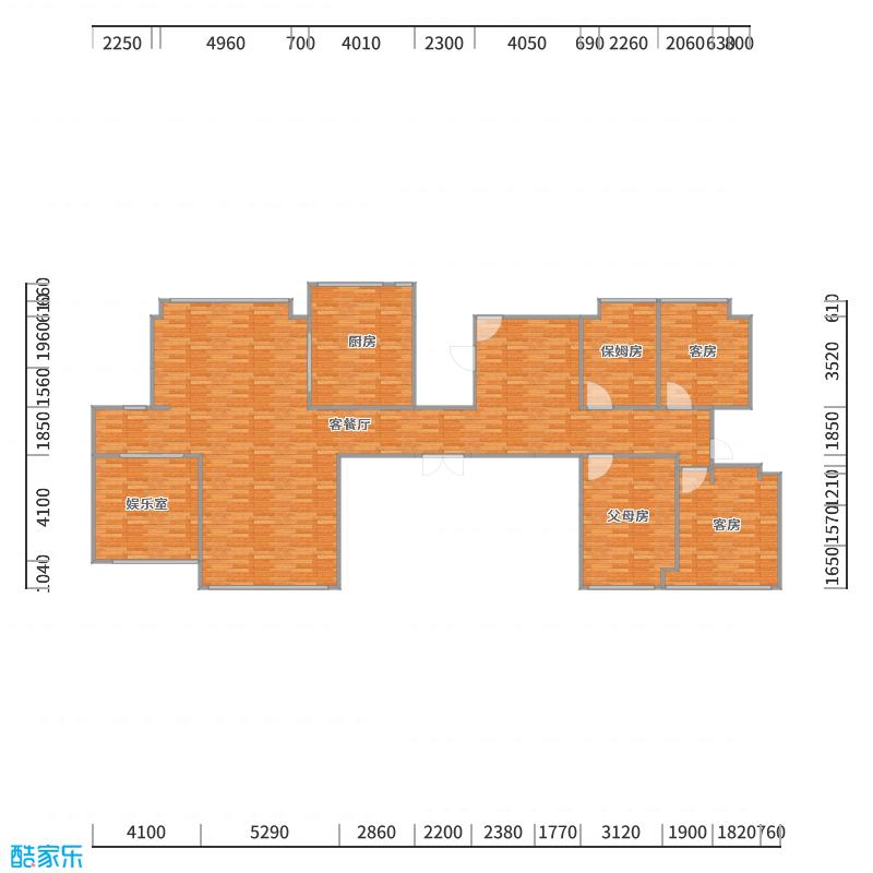 西安红创-250㎡新中式七居-户型图概览