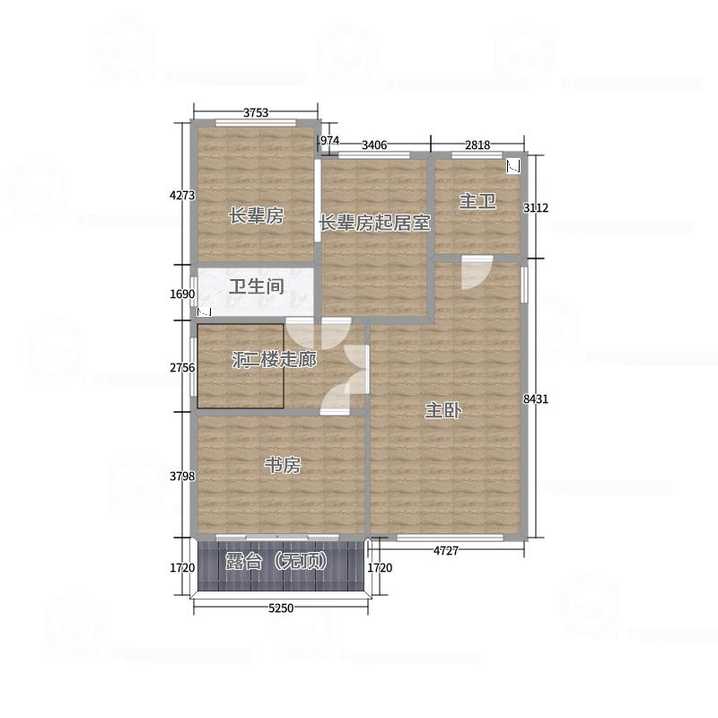 北宸空間設計-极米光影-392平三层别墅-美式轻奢-户型图概览