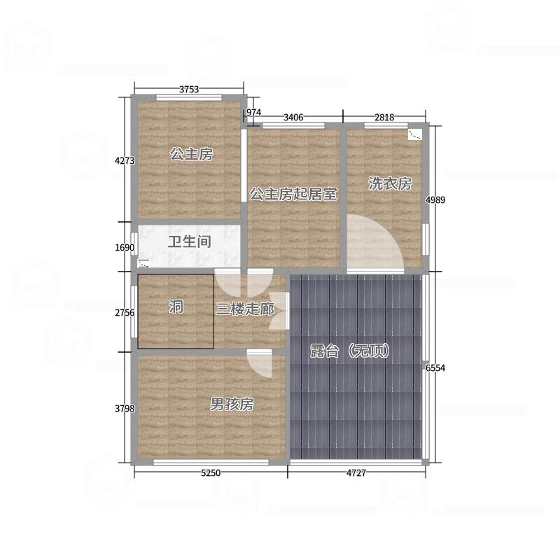 北宸空間設計-极米光影-392平三层别墅-美式轻奢-户型图概览