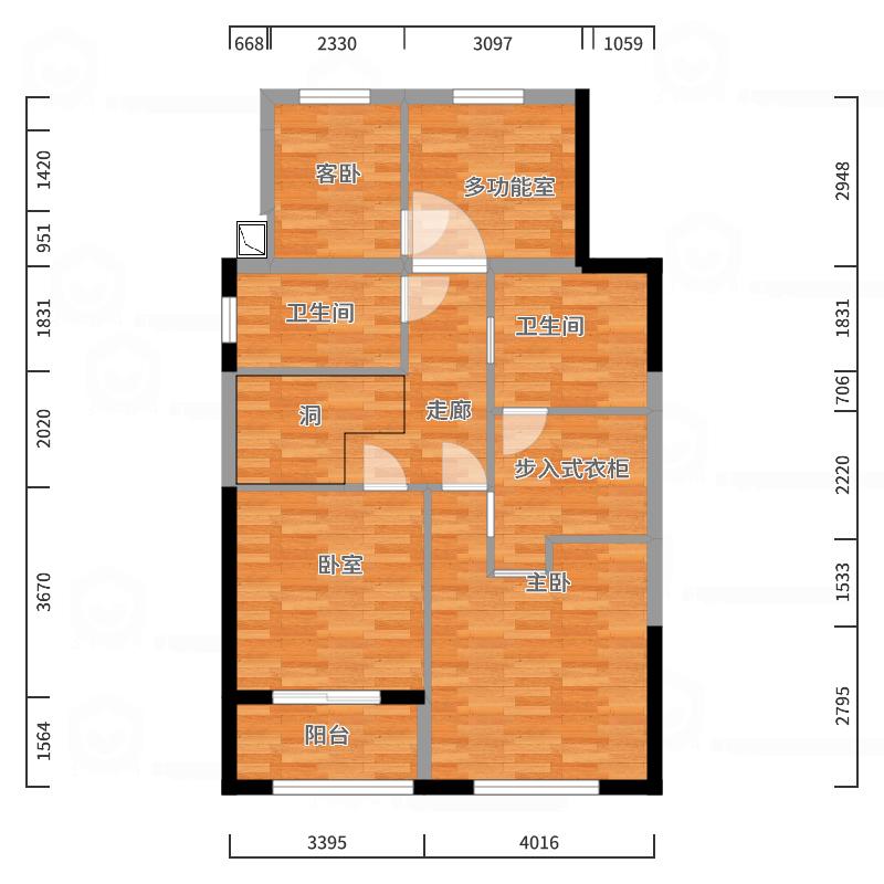 CG安安耶-【暖春主题征稿】爱情的色彩-户型图概览