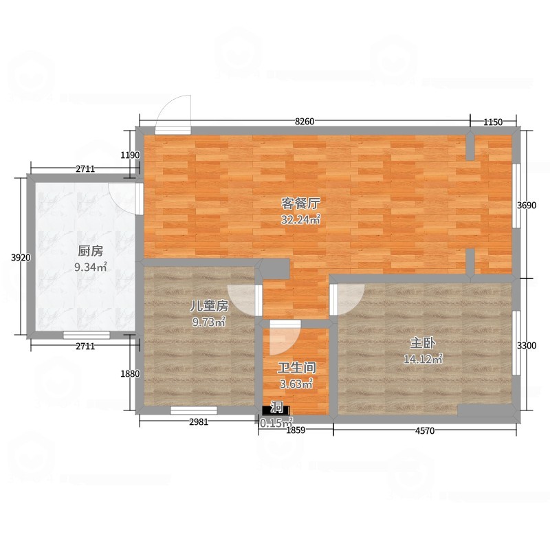 139****5157PFHO-样品间1装修效果图