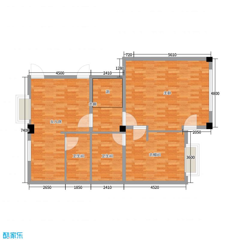 TATAunku-《初恋Firstlove》3层空中别墅-美式轻奢-户型图概览