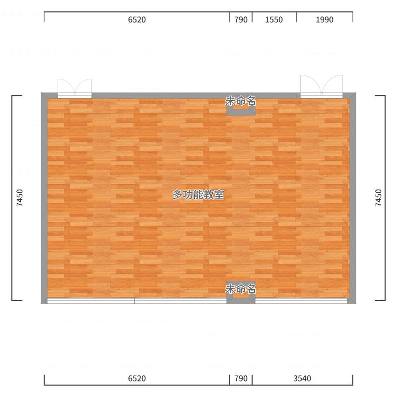 ZD设计于文志强-多媒体教室-户型图概览