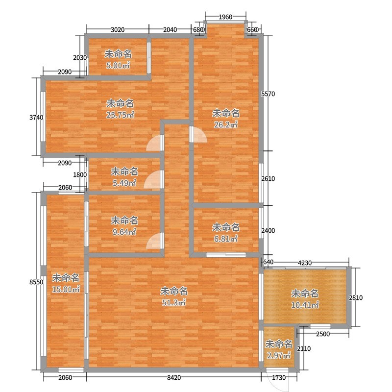 黑菓-金龙苑.dwg  酷家乐装修效果图